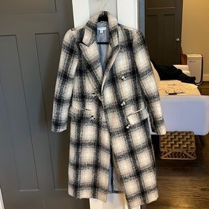 Top Shop plaid overcoat